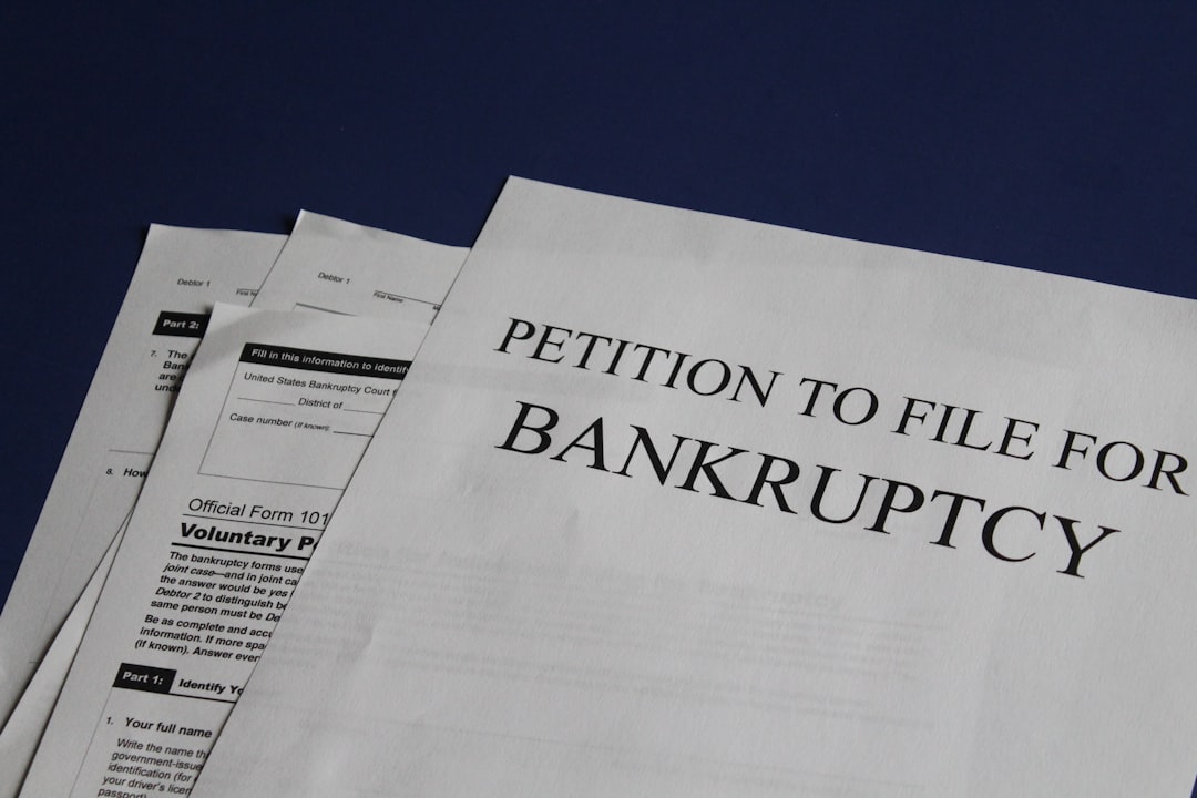 reading about petition to file bankruptcy alternative