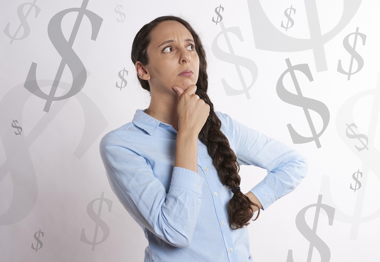 woman thinking about using debt settlement