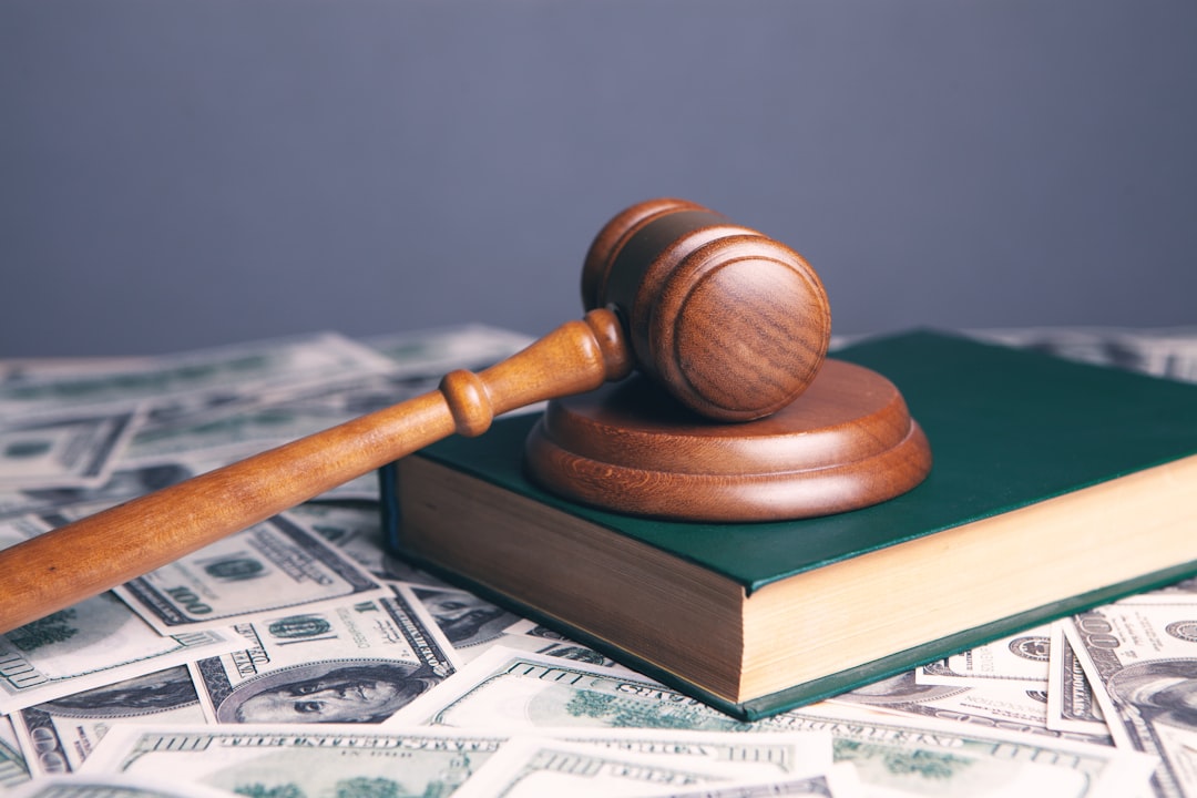 gavel on law book